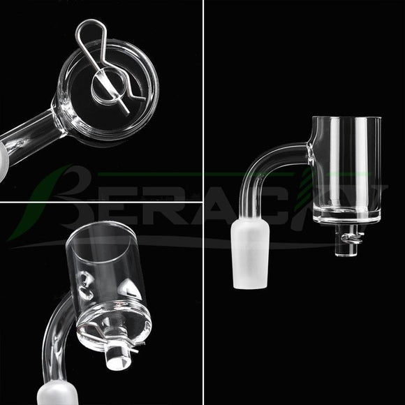 Beracky 25mm Axial Frosted Joint Quartz Banger.