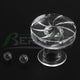 Beracky Beveled Edge 4mm Quartz Banger With Carving Spinner.