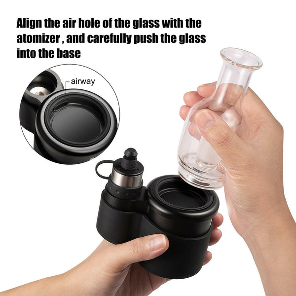 Crossing Core 2.0 | 2.1 Curved Hanger Glass Bubbler E-Rig Kit - Discount E-Nails