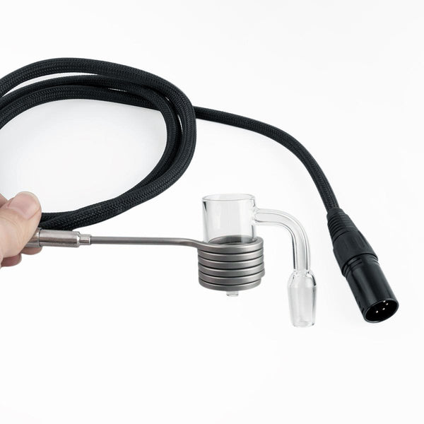 Fancier 25mm/30mm Axial Style Coil Quartz Banger Enail Kit.