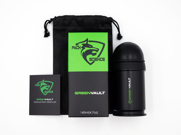 Pack Science Green Vault Vacuum Stash Container.