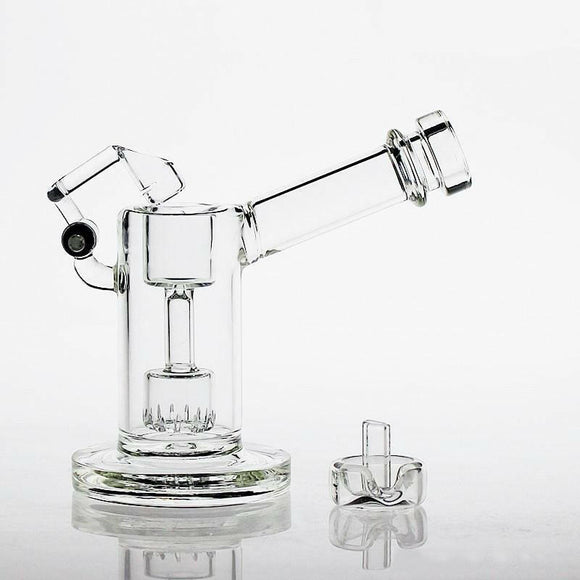 Pack Science Mini Oil Rig Bubbler With Quartz Swing.