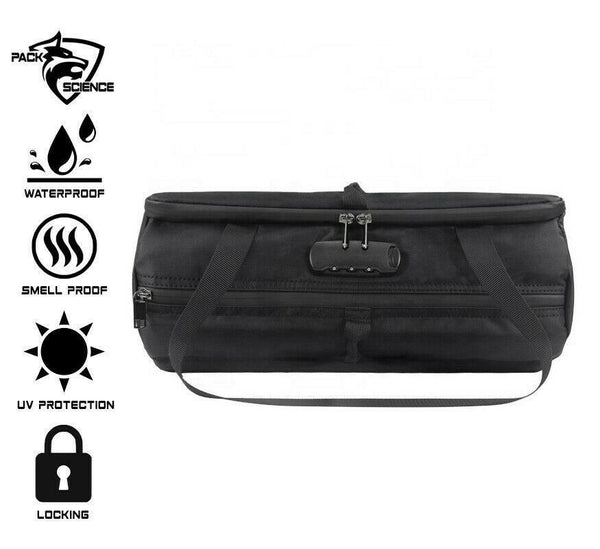 Pack Science Smell Proof Carbon Lined Glass Bag.