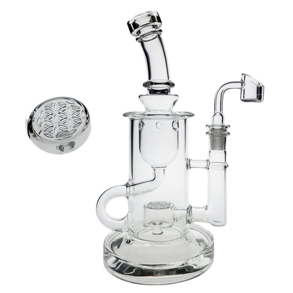 Pack Science SOL Glass Recycler Seed Of Life PG3003(FC-Klein) - Discount E-Nails