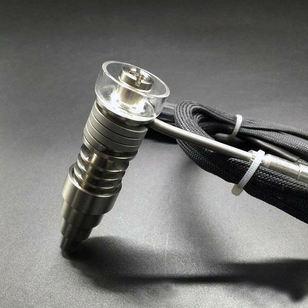 Quartz/Titanium Hybrid Enail With Dish.