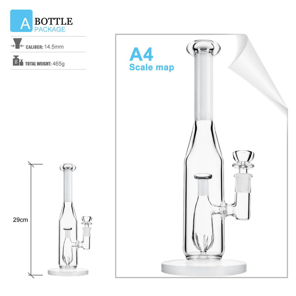 Reanice White Straight Bottle Recycler.