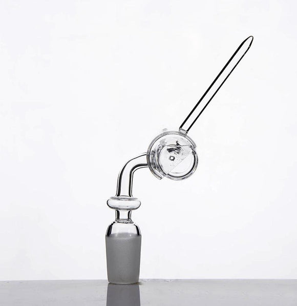 Trough Quartz Banger Nail With Carb Cap.