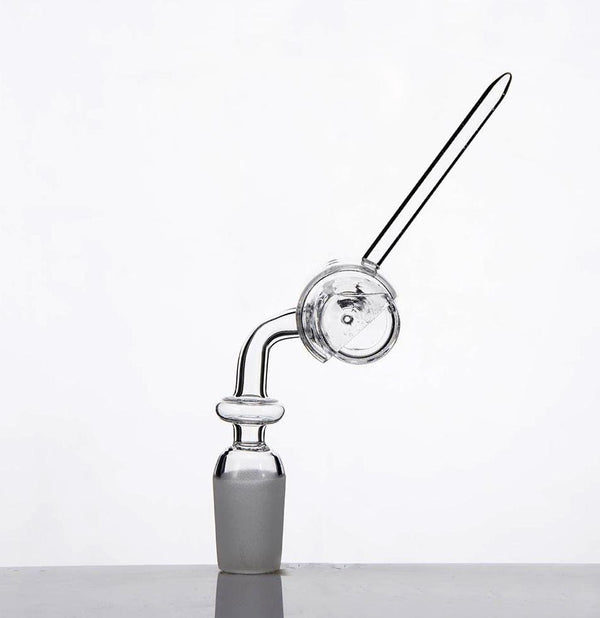 Trough Quartz Banger Nail With Carb Cap.