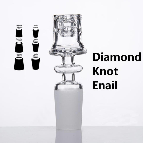 Vapor Time Diamond Knot Quartz Enail.