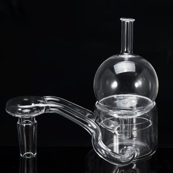 Vaportime 50MM XXXXL Double Quartz Tube Thermal Banger+Bubble Carb Cap.