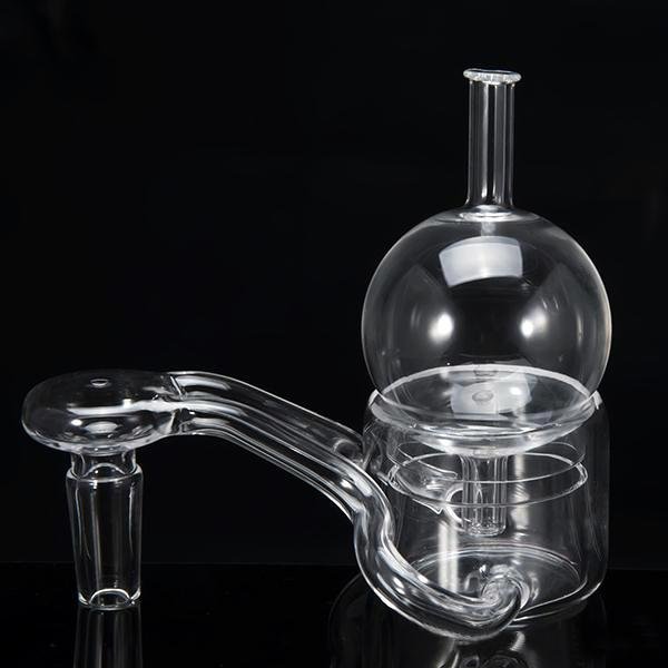 Vaportime 50MM XXXXL Double Quartz Tube Thermal Banger+Bubble Carb Cap.