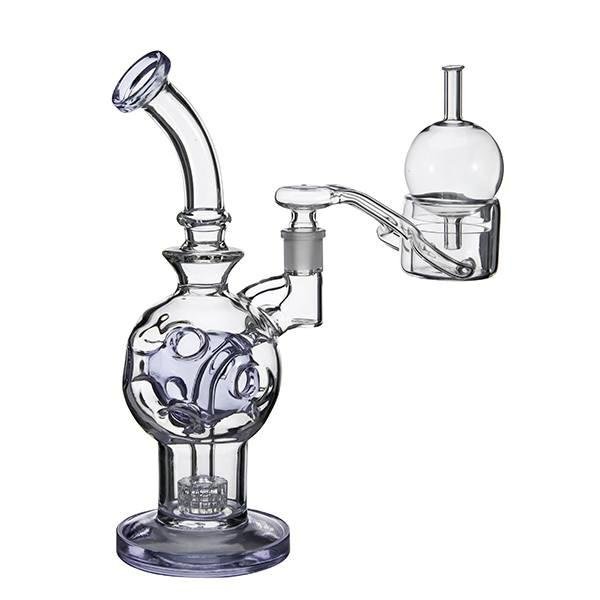 Vaportime 50MM XXXXL Double Quartz Tube Thermal Banger+Bubble Carb Cap.