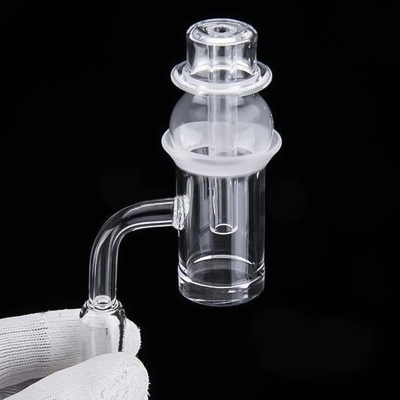 Vaportime Quartz Banger Beveled Edge Nail & Carb Cap 33mm.