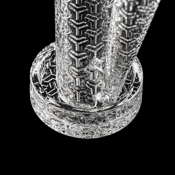 Pack Science Sandblasted Full Weld Beveled Edge Slide Terp Control Tower Quartz Banger.
