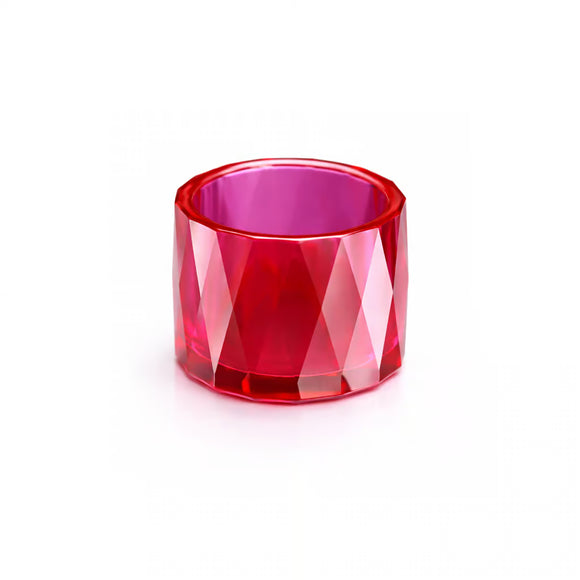 JCVAP Faceted Ruby Insert Bowls for 25mm Quartz Banger.