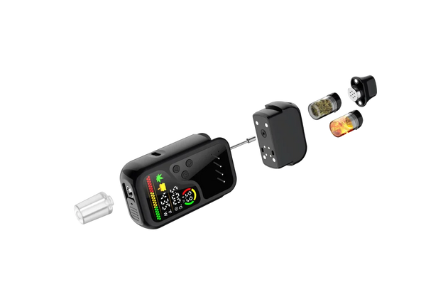 Snapdab Plus 2-in-1 Hybrid Vaporizer | Magnetic Auto-Switch Dry Herb & Concentrate Vape Kit.