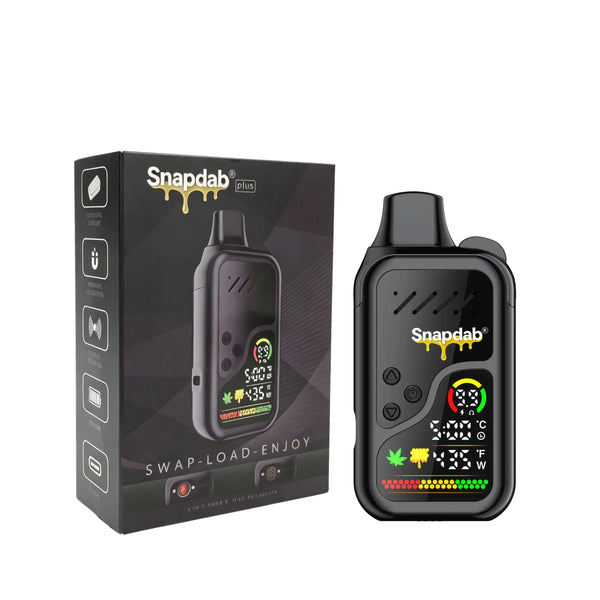 Snapdab Plus 2-in-1 Hybrid Vaporizer | Magnetic Auto-Switch Dry Herb & Concentrate Vape Kit.