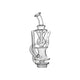 Triple Donut Recycler Glass Attachment for Focus V Carta | Calibear.
