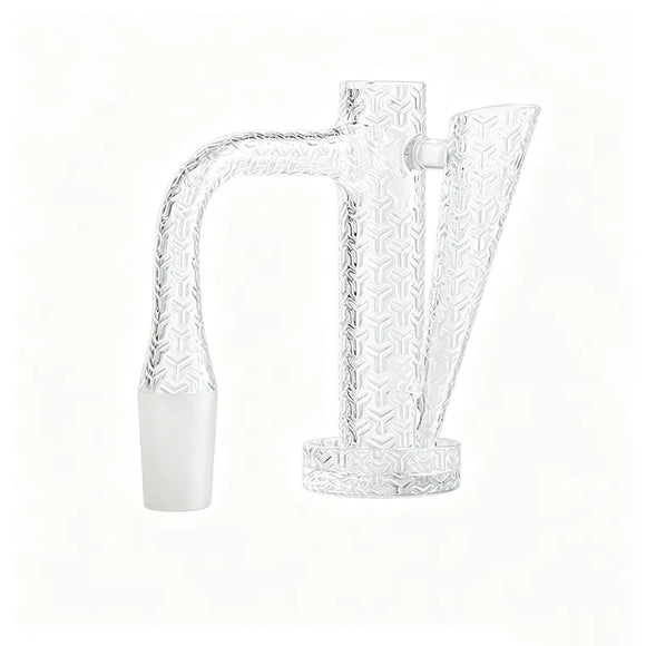 Pack Science Sandblasted Full Weld Beveled Edge Slide Terp Control Tower Quartz Banger.