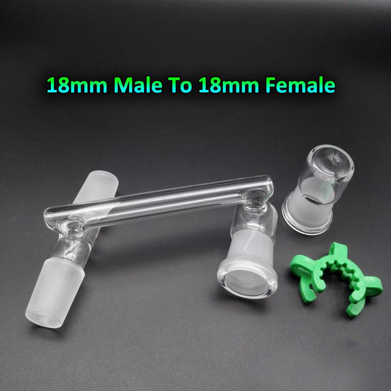 18mm Female To 18mm Male Glass Drop Down Reclaim Jar With Removable Base – USA Made