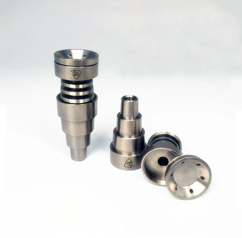 Universal Domeless Male Titanium Nail 6 IN 1 10mm 14mm 18mm Dual Function  GR2 Tools - AliExpress