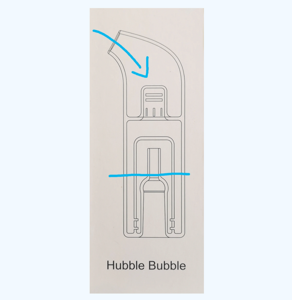 Crossing Hubble Bubble Glass 14mm.