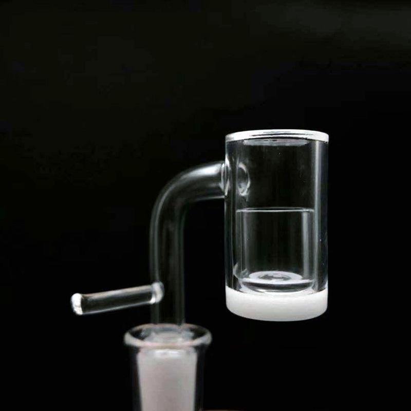 Pack Science Beveled Edge Opaque Bottom Quartz Banger Enail With Insert
