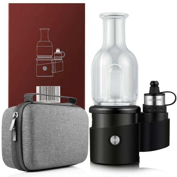Crossing Core 2.0 | 2.1 Curved Hanger Glass Bubbler E-Rig Kit - Discount E-Nails