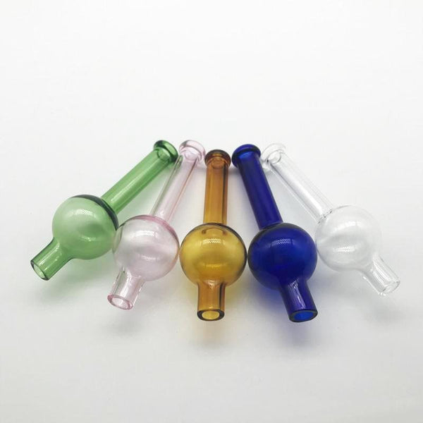 Glass Bubble Ball Carb Cap Tall 22mm.