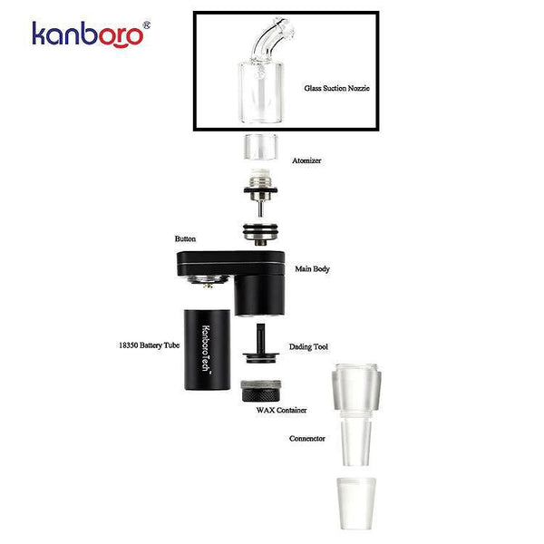 Kanboro Tech Subdab Replacement Glass Mouth Piece.