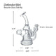 Waxmaid 6.14 Inch Defender Mini Recycler Glass Dab Rig - Discount E-Nails